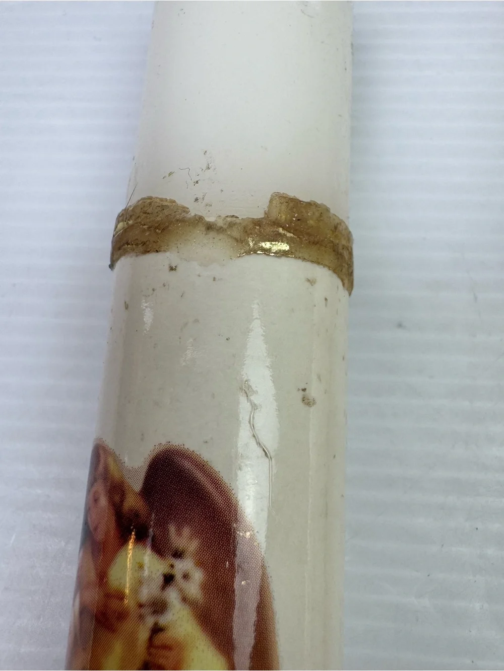 VTG First Holy Communion Decorative Candle Set Pair Boy & Girl Catholic Decor